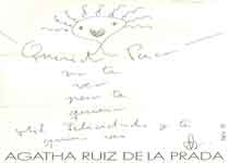 [Carta de Ágatha Ruiz de la Prada a Francisco Umbral]