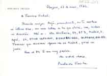 [Carta de Medardo Fraile a Francisco Umbral]