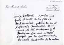 [Carta de José María de Areilza a Francisco Umbral]