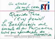 [Carta de Ramón Chao a Francisco Umbral]