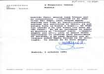 [Carta de Alberto Iniesta a Francisco Umbral]
