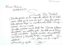 [Carta de Francisco Ynduráin a Francisco Umbral]