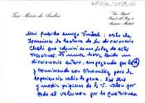 [Carta de José María de Areilza a Francisco Umbral]