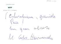 [Carta de Manuel Calvo Hernando, Subdirector del Diario Ya, a Francisco Umbral]