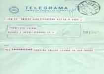 [Telegrama de Francisco Moreno y de Herrera, Conde de los Andes, a Francisco Umbral]