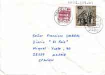 [Carta de Eric Guéant a Francisco Umbral]