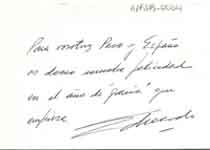 [Carta de Eduardo a Francisco Umbral y María España]