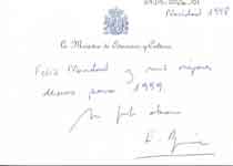 [Carta de Esperanza Aguirre, Ministra de Educación y Cultura, a Francisco Umbral]